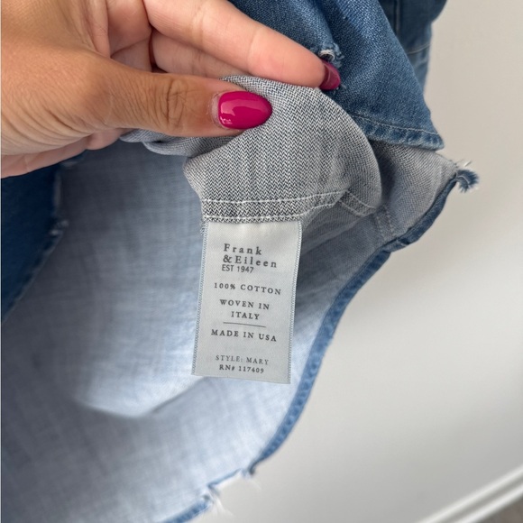 FRANK & EILEEN Mary Denim Shirtdress XS - Picture 8 of 9